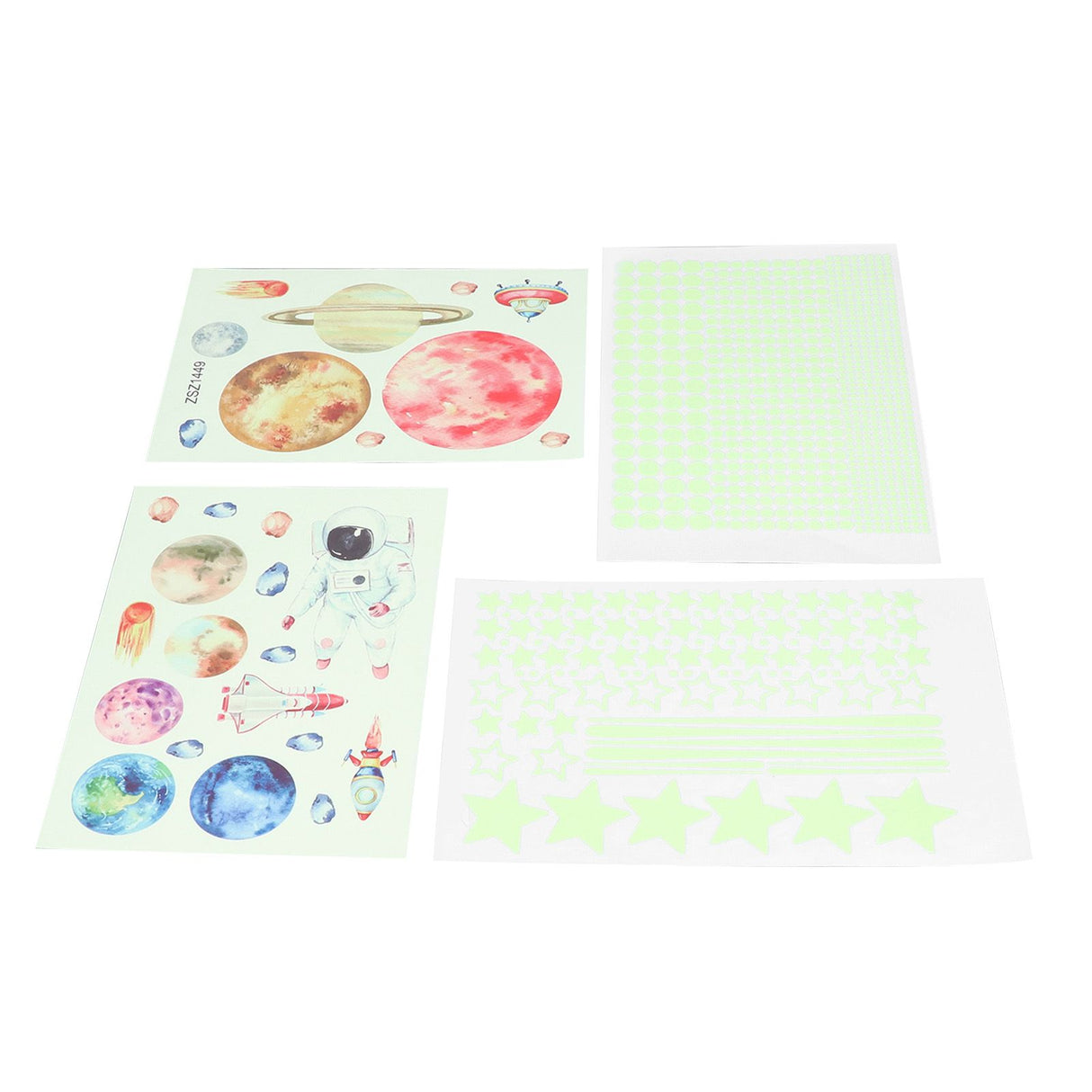 Glowing Star Luminous Wall Sticker Harmless PVC Wall Paper for Office Bedroom Decoration