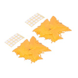 2set Luminous Stickers PVC Material 3D Stereoscopic Insect Patterns Easy Detachable Orange 3 Size Wall Decal for Room - Close-Up Angle