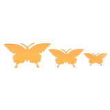 2set Luminous Stickers PVC Material 3D Stereoscopic Insect Patterns Easy Detachable Orange 3 Size Wall Decal for Room