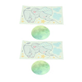 2Set Luminous Wall Sticker DIY Glowing Wall Decals Self Adhesive Wall Paper for Bedroom