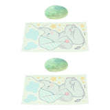 2Set Luminous Wall Sticker DIY Glowing Wall Decals Self Adhesive Wall Paper for Bedroom - Extra Image