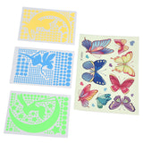 4Pcs Wall Stickers PVC Material Self Adhesive Luminous Design Cute Exquisite Wall Paper Decor - 45-Degree Angle