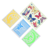 4Pcs Wall Stickers PVC Material Self Adhesive Luminous Design Cute Exquisite Wall Paper Decor