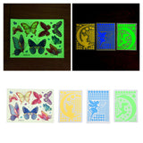 4Pcs Wall Stickers PVC Material Self Adhesive Luminous Design Cute Exquisite Wall Paper Decor