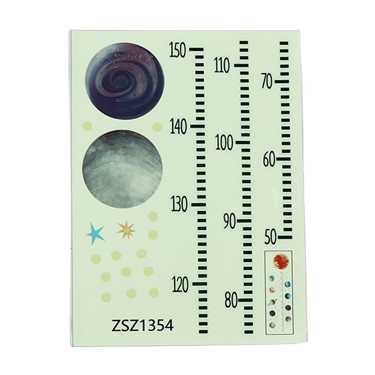 Height Growth Chart Wall Sticker Children Height Measurement Wall Decal Glowing Wall Sticker for Bedroom Decoration