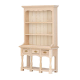 Dollhouse Bookshelf 1/12 Scale 3 Layer Drawer Design Classic Pure Colors DIY Coloring Miniature Bookcase for Gift