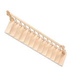 Doll House Stairs Glossy Rounded Corners Birch Material DIY Vivd Cute 1/12 Scale Miniature Staircase for CraftsRight
