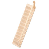 Doll House Stairs Glossy Rounded Corners Birch Material DIY Vivd Cute 1/12 Scale Miniature Staircase for CraftsRight - Extra Image