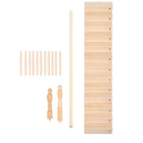 Doll House Stairs Glossy Rounded Corners Birch Material DIY Vivd Cute 1/12 Scale Miniature Staircase for CraftsLeft