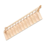 Doll House Stairs Glossy Rounded Corners Birch Material DIY Vivd Cute 1/12 Scale Miniature Staircase for CraftsLeft