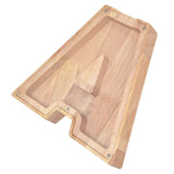 Wooden Bank DIY Making Birch Wood Plastic Material Letter A Shape Transparent Appearance Decorative Change Bank for Kid