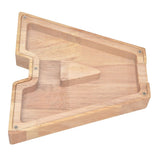 Wooden Bank DIY Making Birch Wood Plastic Material Letter A Shape Transparent Appearance Decorative Change Bank for Kid