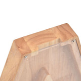 Wooden Bank DIY Making Birch Wood Plastic Material Letter A Shape Transparent Appearance Decorative Change Bank for Kid