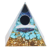 Orgone Pyramid Energy Healing Chakra Pyramid Promotes Mental Growth for Home Office Desktop Decoration