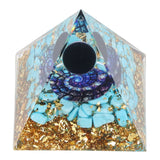 Orgone Pyramid Energy Healing Chakra Pyramid Promotes Mental Growth for Home Office Desktop Decoration - Side View