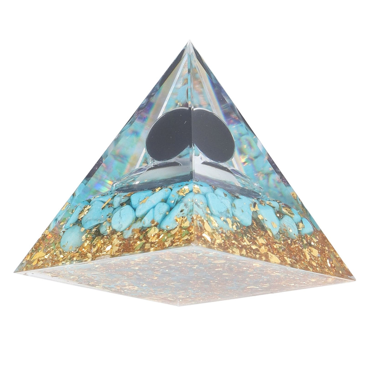 Orgone Pyramid Energy Healing Chakra Pyramid Promotes Mental Growth for Home Office Desktop Decoration