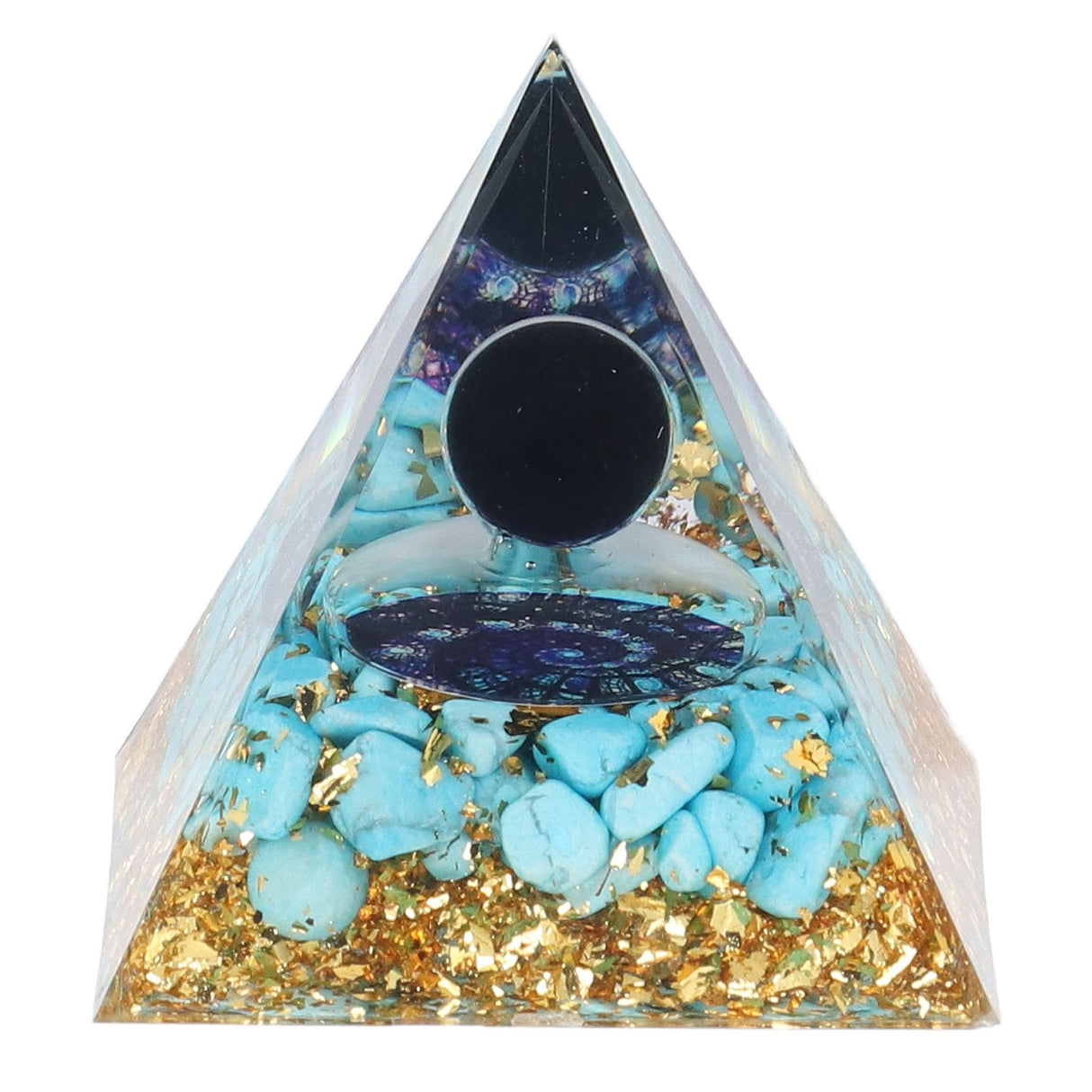 Orgone Pyramid Energy Healing Chakra Pyramid Promotes Mental Growth for Home Office Desktop Decoration