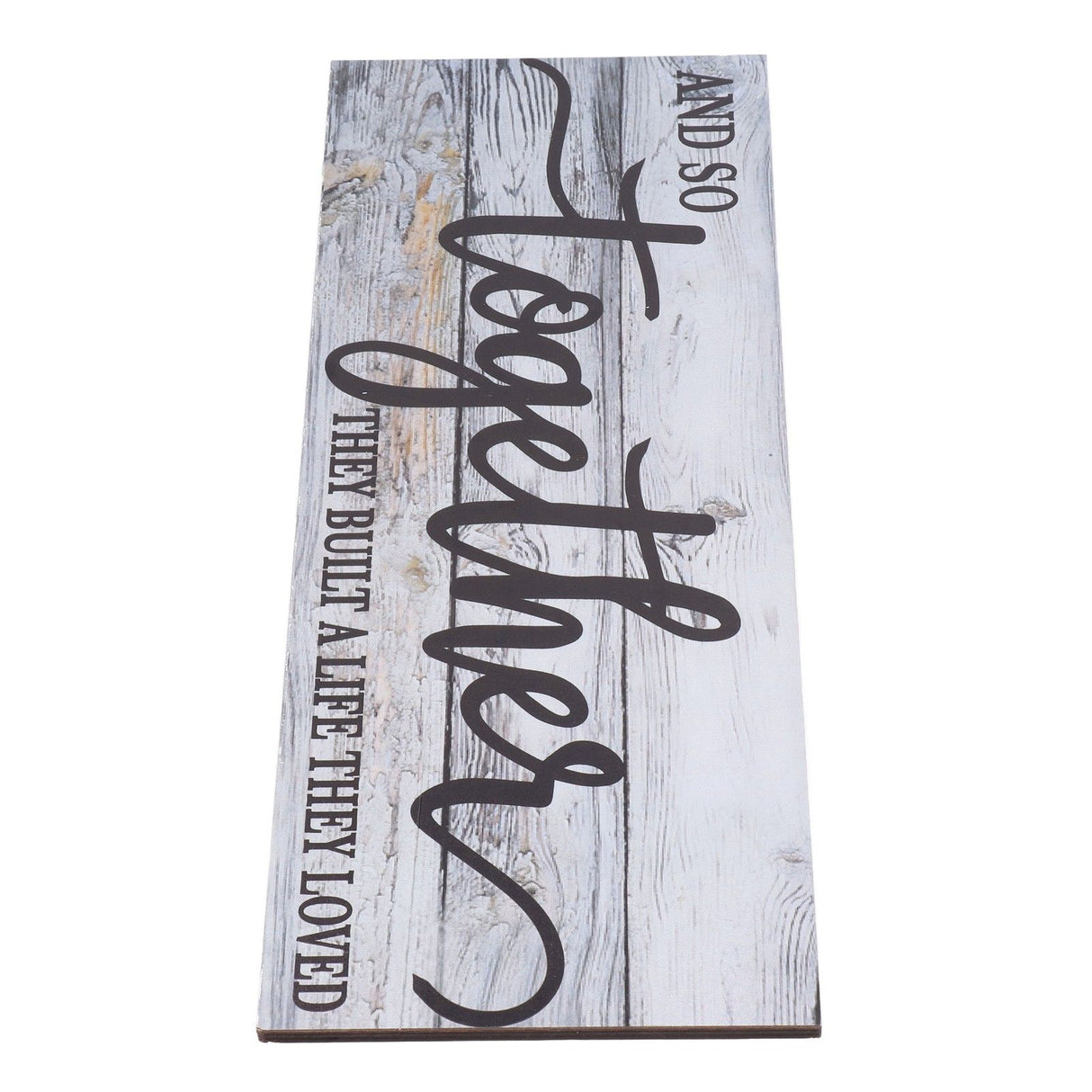 Wooden Wall Sign Together Word Durable Waterproof Odorless Boxwood Lightweight Simple Design Portable Wood Wall Decor