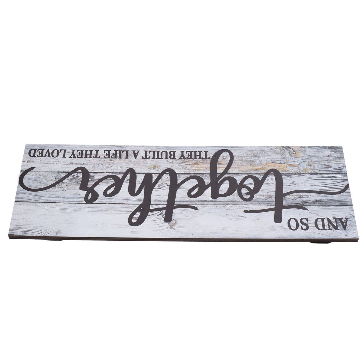 Wooden Wall Sign Together Word Durable Waterproof Odorless Boxwood Lightweight Simple Design Portable Wood Wall Decor