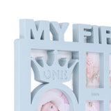 Newborn Photo Frame Durable Polished 12 Small Picture Frames Record Baby's Monthly Growth Baby Photo Frame for GiftBlue - Extra Image