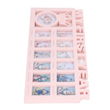 Newborn Photo Frame Durable Polished 12 Small Picture Frames Record Baby's Monthly Growth Baby Photo Frame for GiftPink
