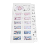Newborn Photo Frame Durable Polished 12 Small Picture Frames Record Baby's Monthly Growth Baby Photo Frame for GiftWhite - Close-Up Angle