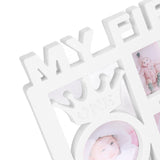 Newborn Photo Frame Durable Polished 12 Small Picture Frames Record Baby's Monthly Growth Baby Photo Frame for GiftWhite