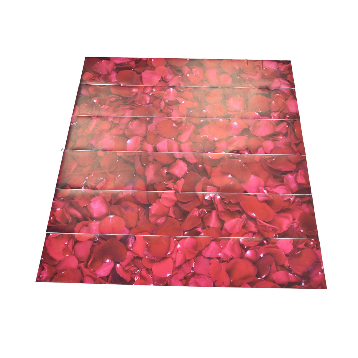 6PCS 100x18cm 3D Stair Sticker Rose Flower Self Adhesive Wall Sticker Waterproof Tile Stair Sticker for Valentine's Day