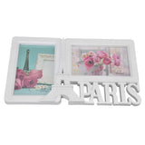 2PCS Rectangle Photo Frame Home Decorative Photo Frame 2 Hole Wedding Picture Frame for Bedroom Party