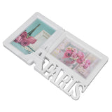 2PCS Rectangle Photo Frame Home Decorative Photo Frame 2 Hole Wedding Picture Frame for Bedroom Party