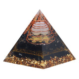 Orgone Pyramid Decorative Balancing Energy Power Stone Pyramid Ornament for Yoga Meditation Bedroom