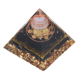 Orgone Pyramid Decorative Balancing Energy Power Stone Pyramid Ornament for Yoga Meditation Bedroom