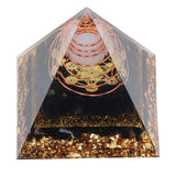 Orgone Pyramid Decorative Balancing Energy Power Stone Pyramid Ornament for Yoga Meditation Bedroom