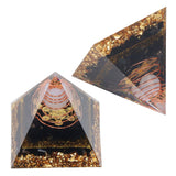 Orgone Pyramid Decorative Balancing Energy Power Stone Pyramid Ornament for Yoga Meditation Bedroom