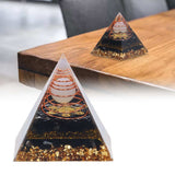 Orgone Pyramid Decorative Balancing Energy Power Stone Pyramid Ornament for Yoga Meditation Bedroom
