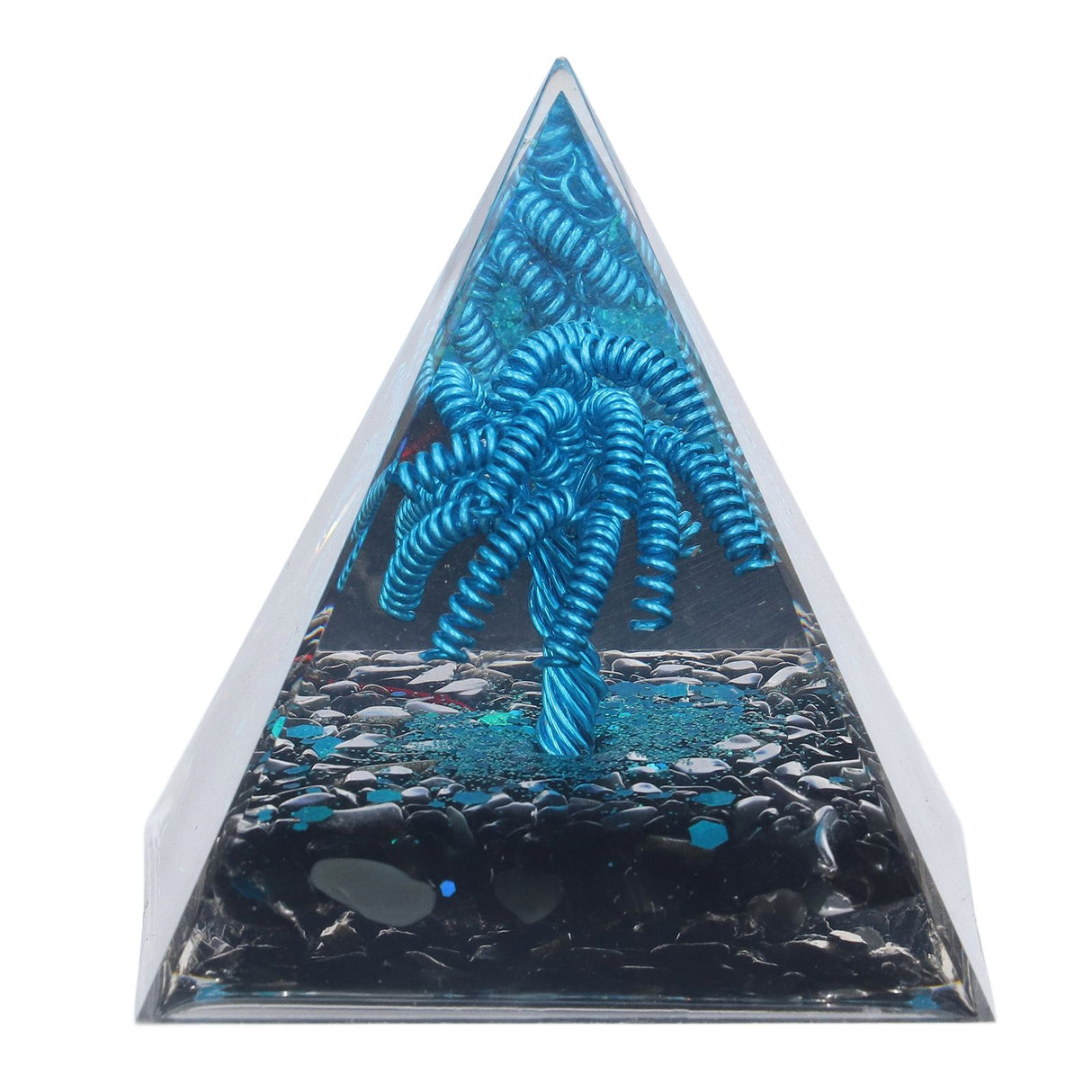 Orgone Pyramid Energy Generation Peaceful Exquisite Healing Energized Gemstones Pyramids for Home Offices Bedroom