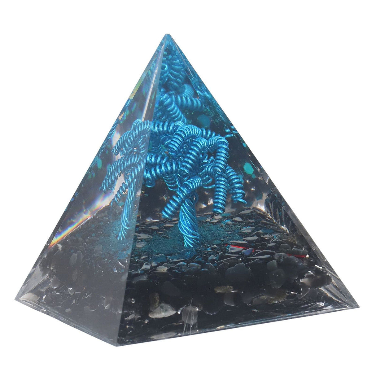 Orgone Pyramid Energy Generation Peaceful Exquisite Healing Energized Gemstones Pyramids for Home Offices Bedroom