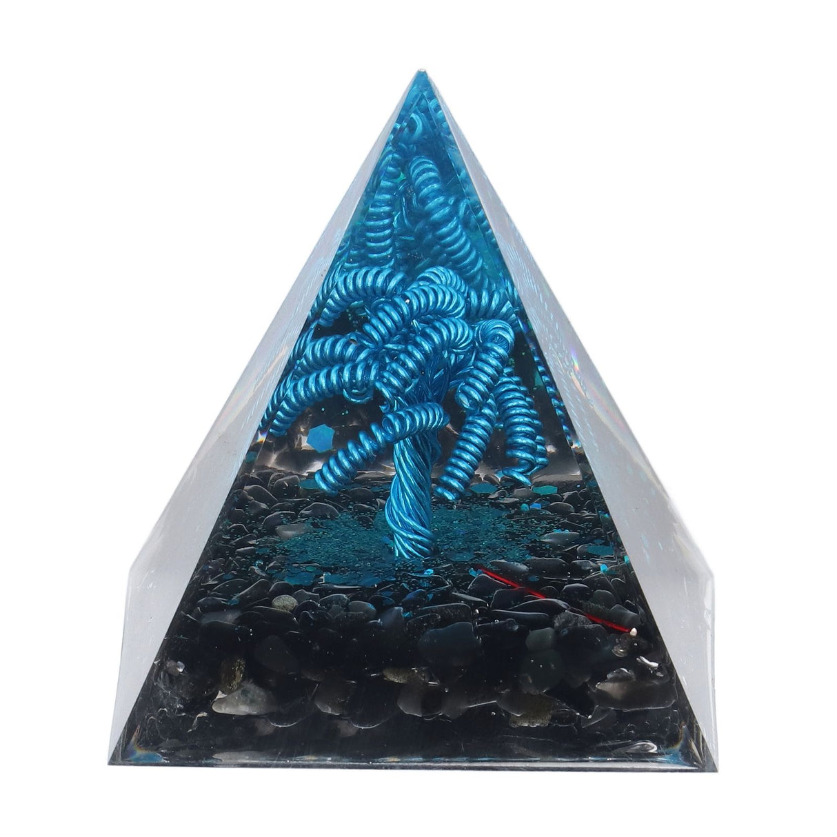 Orgone Pyramid Energy Generation Peaceful Exquisite Healing Energized Gemstones Pyramids for Home Offices Bedroom