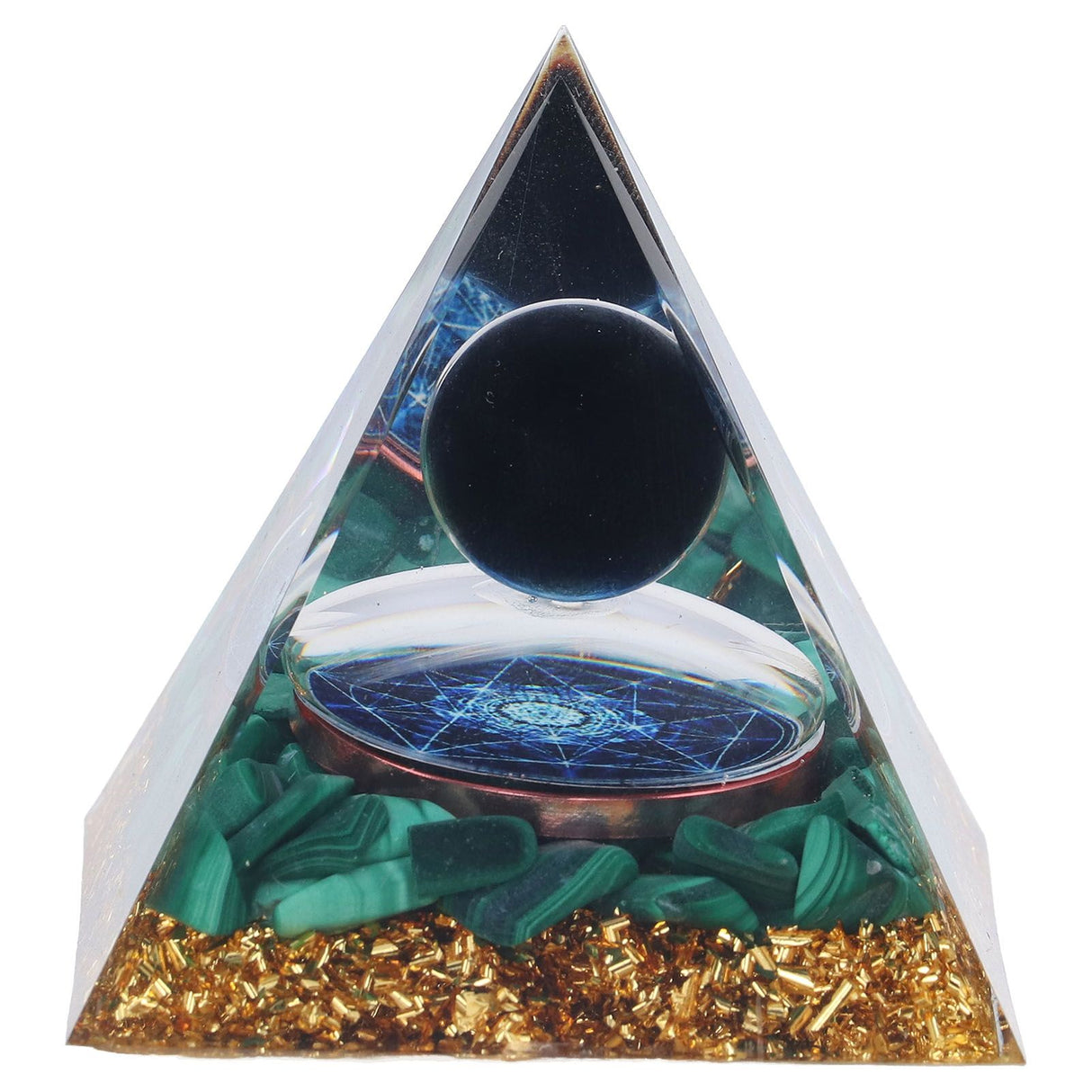 Orgone Pyramid Exquisite Healing Energized Gemstones Pyramids for Home Offices Bedroom