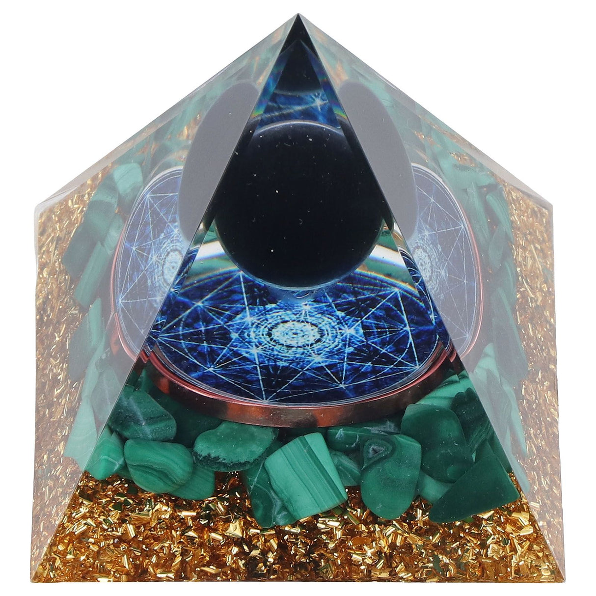 Orgone Pyramid Exquisite Healing Energized Gemstones Pyramids for Home Offices Bedroom