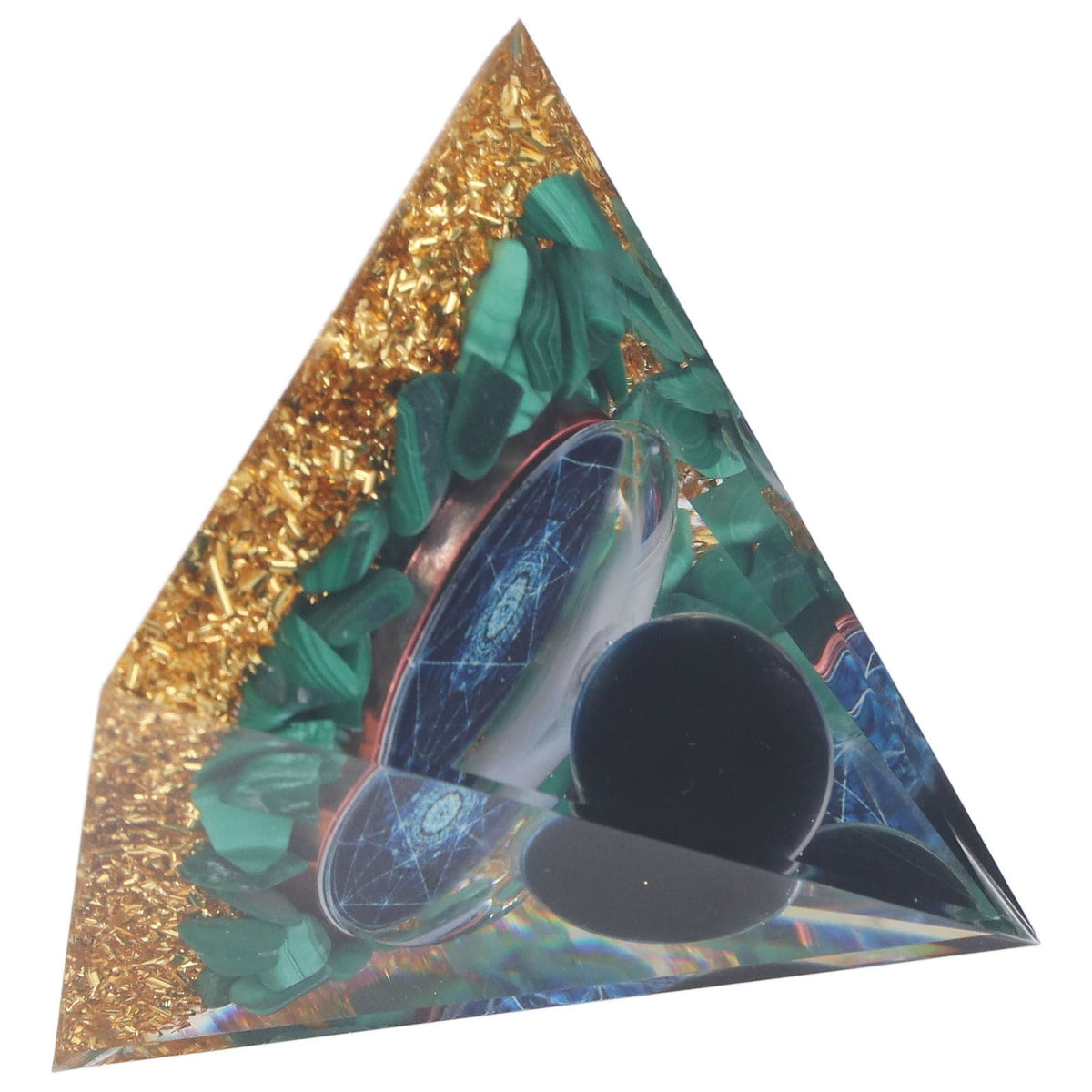 Orgone Pyramid Exquisite Healing Energized Gemstones Pyramids for Home Offices Bedroom