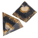 Orgone Healing Pyramid Energy Balancing Positive Power Stone Pyramid Decoration for Meditation Bedroom Office - Close-Up Angle