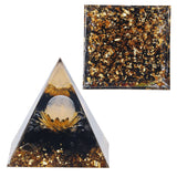 Orgone Healing Pyramid Energy Balancing Positive Power Stone Pyramid Decoration for Meditation Bedroom Office - Extra Image
