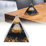 Orgone Healing Pyramid Energy Balancing Positive Power Stone Pyramid Decoration for Meditation Bedroom Office - Extra Image