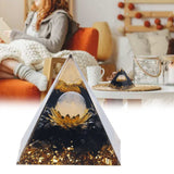 Orgone Healing Pyramid Energy Balancing Positive Power Stone Pyramid Decoration for Meditation Bedroom Office - Extra Image