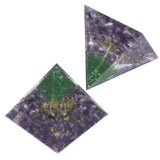Crystal Pyramid Orgone Pyramid Home Handicraft Ornaments for Energy Healing Calmness