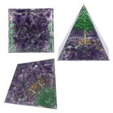 Crystal Pyramid Orgone Pyramid Home Handicraft Ornaments for Energy Healing Calmness