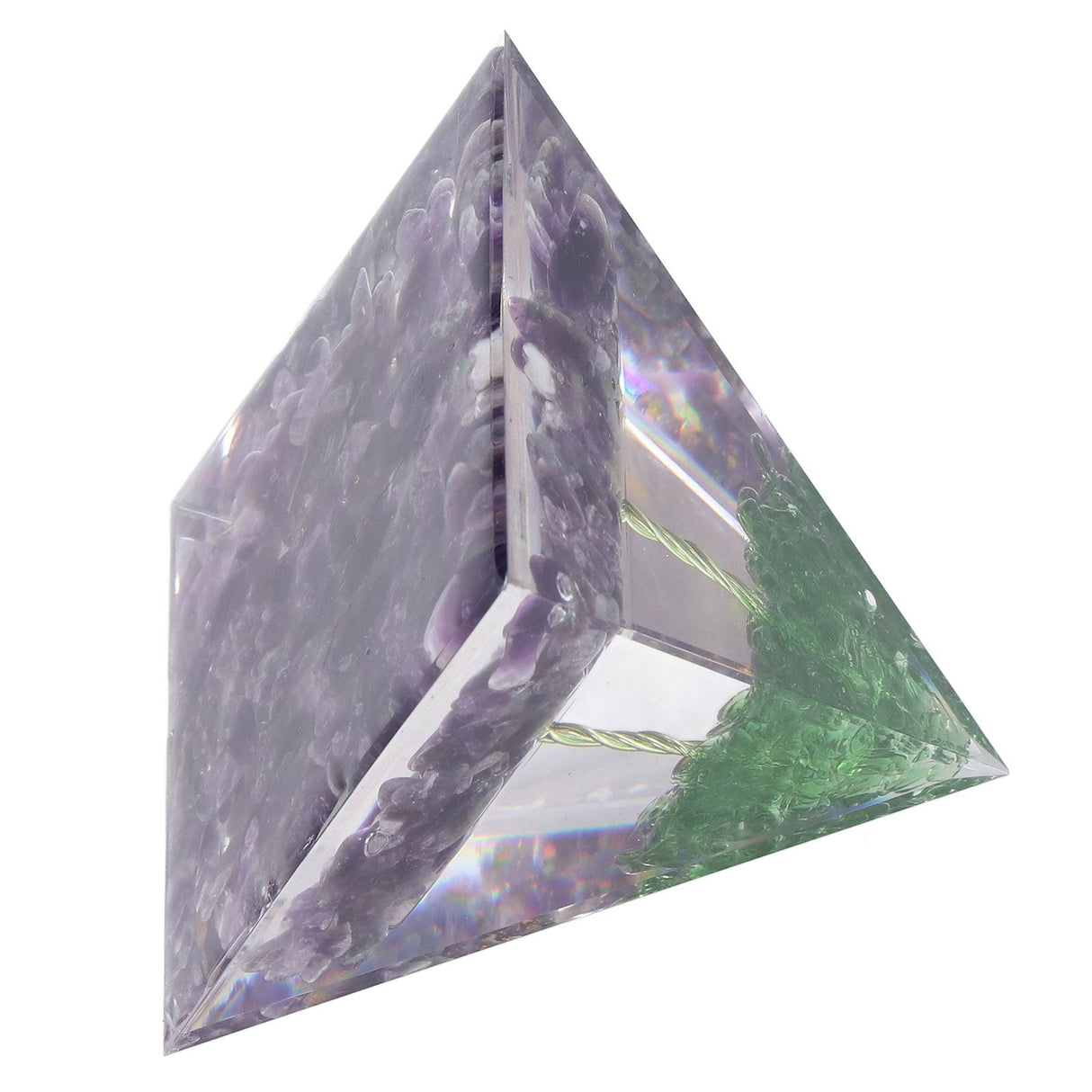 Crystal Pyramid Orgone Pyramid Home Handicraft Ornaments for Energy Healing Calmness