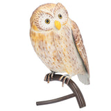 Owl Sculpture Iron Lifelike Decorative Desk Owl Statue Crafts Ornament for Garden Home Office