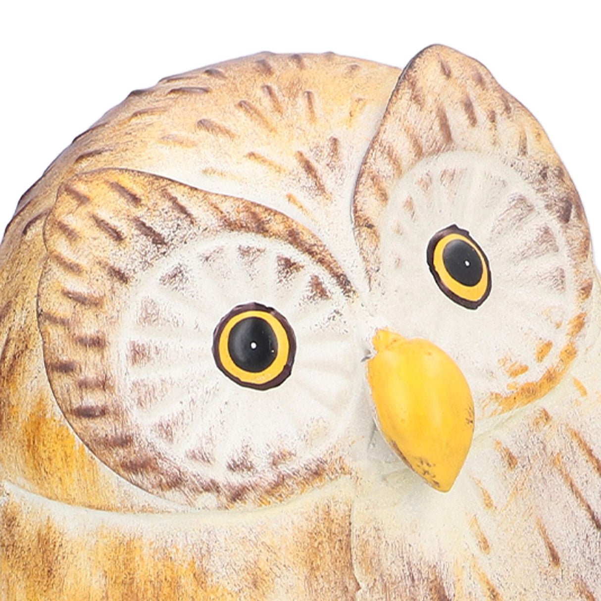 Owl Sculpture Iron Lifelike Decorative Desk Owl Statue Crafts Ornament for Garden Home Office